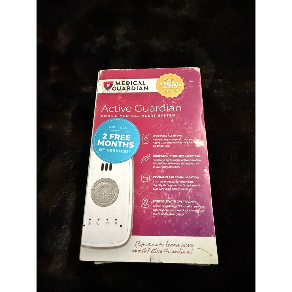 Medical Guardian ACTIVE Wearable Mobile Medical Alert System - White NEW SEALED